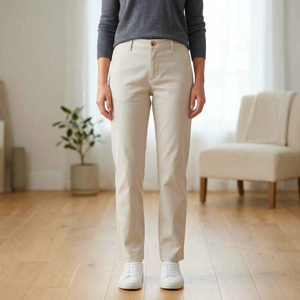 Vineyard Vines Chino Pants Straight Leg Stretch Cotton Beige Youth Size 14